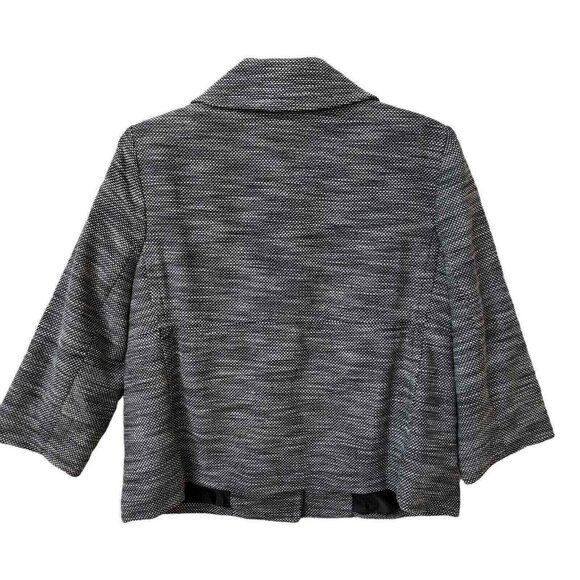 Liz Claiborne Womens Black &‎ White Textured Blazer Jacket M - Picture 6 of 8